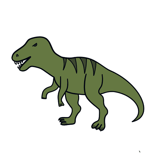 Como desenhar um tiranossauro rex  Tutorial de desenho passo a passo