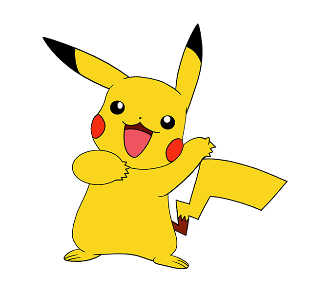 Como desenhar o Pikachu (Kawaii / Chibi) –  – Desenhos para  Colorir