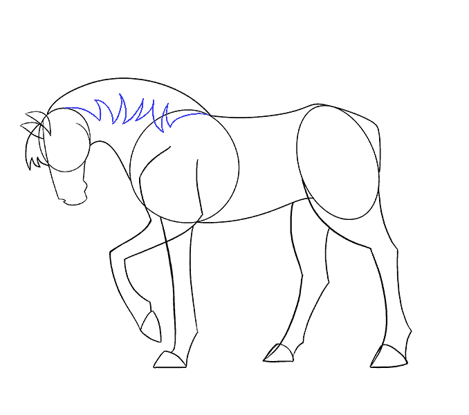 Como desenhar como desenhar um cavalo com sua mão 