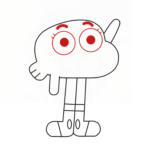 Desenhos de Gumball - Como desenhar Gumball passo a passo