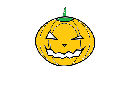 Como desenhar uma abóbora de Halloween