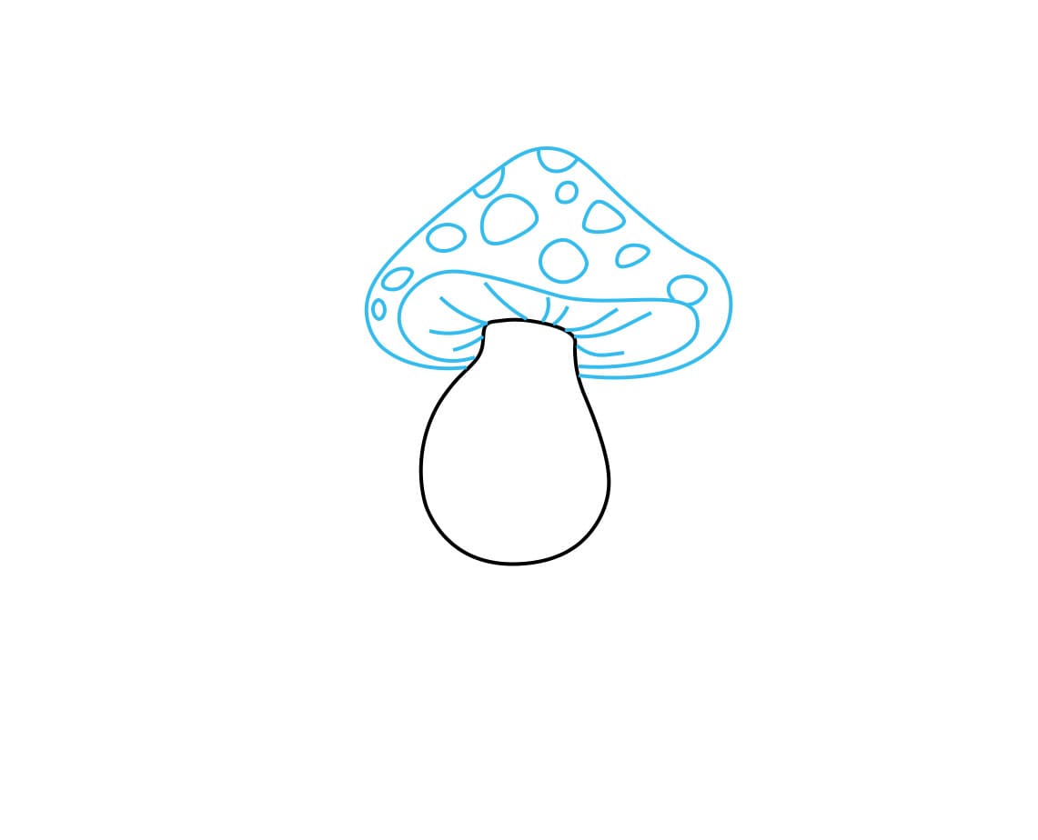 Cogumelo para desenhar