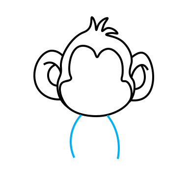 Como desenhar um macaco FACIL passo a passo para crianças e iniciantes 6 