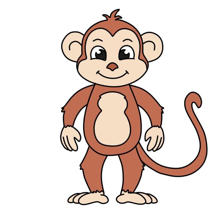 Resultado de imagem para macaco desenho facil