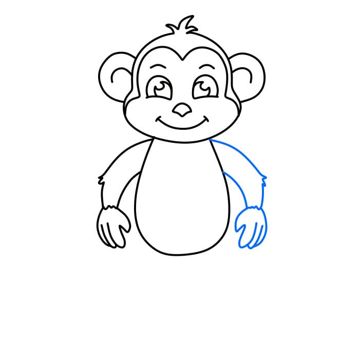 Tutorial de desenho. Como desenhar um macaco engraçado imagem