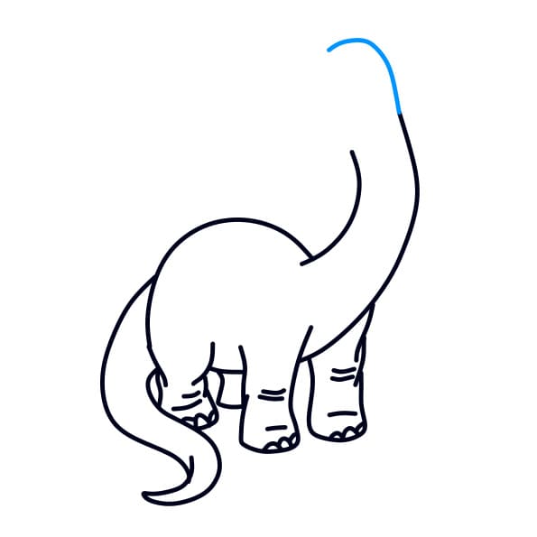 Como Desenhar Uma Ilustração Vetorial Dinossauro Desenhe Dinossauro Passo  Passo imagem vetorial de NutkinsJ© 664489194