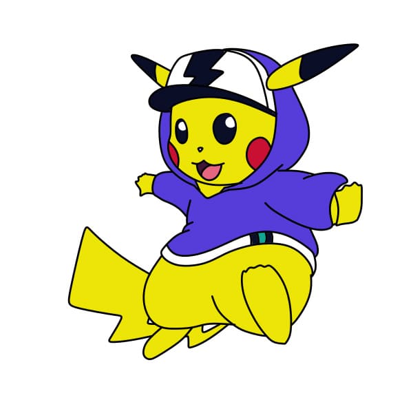 Como desenhar um Pikachu Chibi