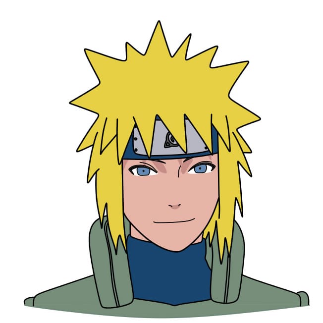Como desenhar o MINATO (Naruto) passo a passo, de forma simples e rápida 