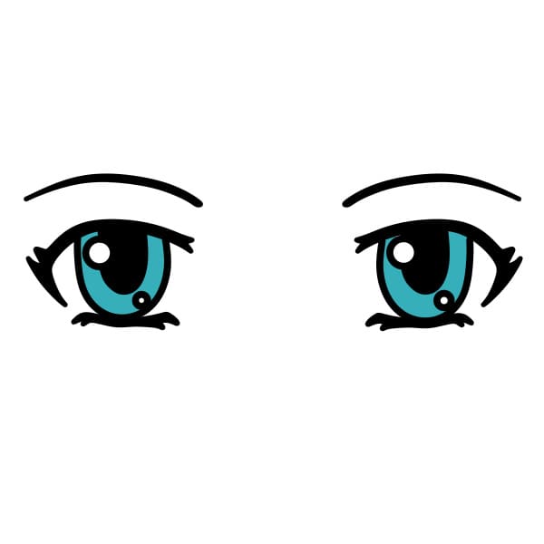 Passo a passo bem fácil de como desenhar olhos de animes