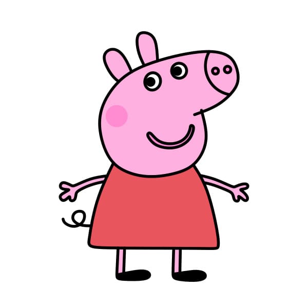Hoje vamos desenhar e colorir a Peppa Pig com todo o passo a passo