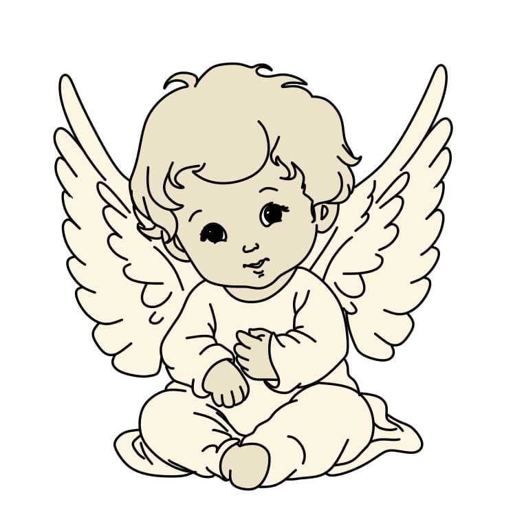 Desenhos de Anjo - Como desenhar Anjo passo a passo